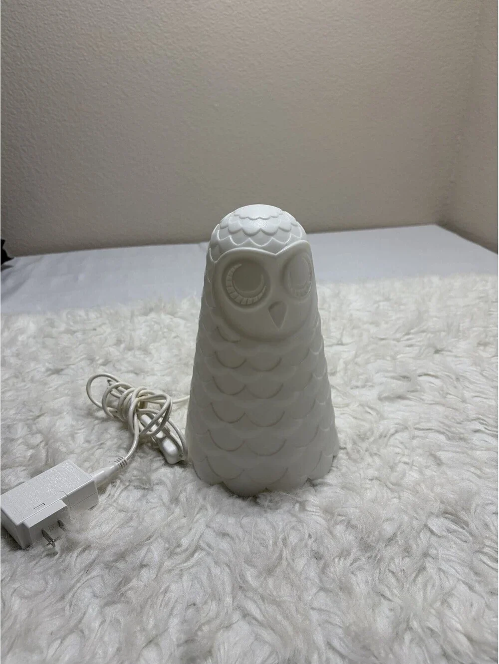IKEA Solbo Owl Plug-In Night Light Kids White Scandinavian B1609 Lamp Bedroom